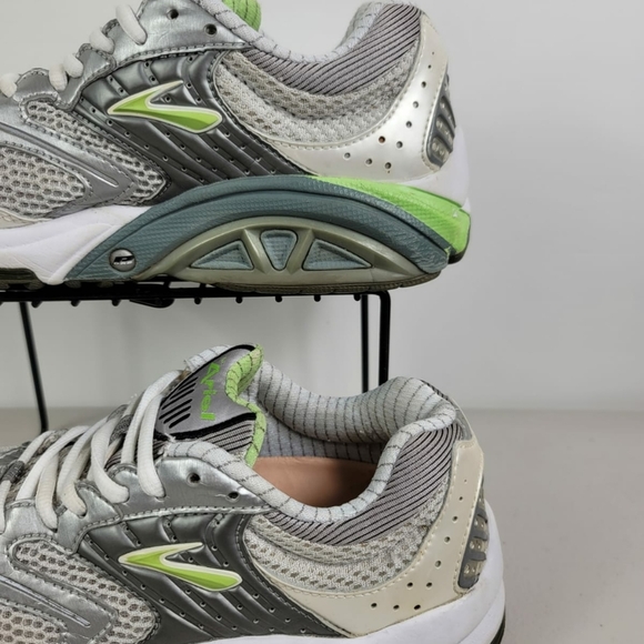 Brooks Ariel Running/ Walking - 42199131 - Silver Green White - Women's Size 7.5 - Picture 4 of 9